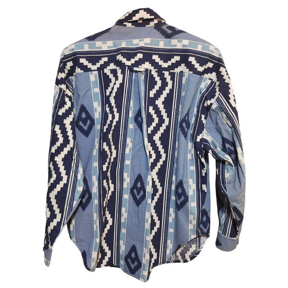 Vintage 90s Women’s Small Cotton Express Western Shirt Shoulder Pads - Picture 2 of 5